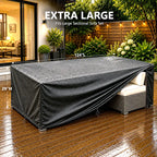 Extra Large Waterproof Patio Furniture Cover 124 × 63 in