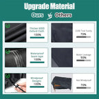 Extra Large Waterproof Patio Furniture Cover 124 × 63 in
