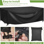 Extra Large Waterproof Patio Furniture Cover 124 × 63 in