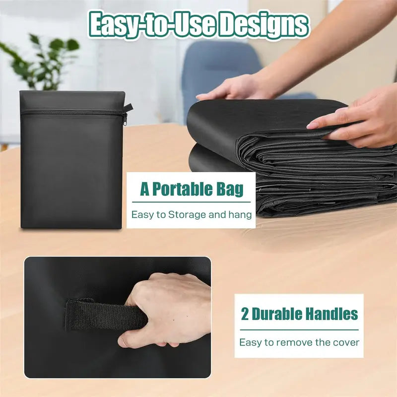 Extra Large Waterproof Patio Furniture Cover 124 × 63 in