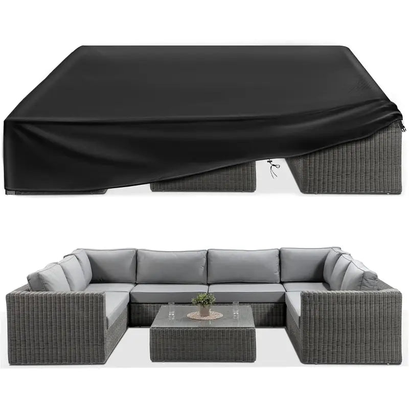 Extra Large Waterproof Patio Furniture Cover 124 × 63 in