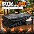 Extra Large Waterproof Patio Furniture Cover 124 × 63 in