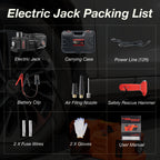 5-Ton Electric Hydraulic Car Jack with Air Pump & LED Light