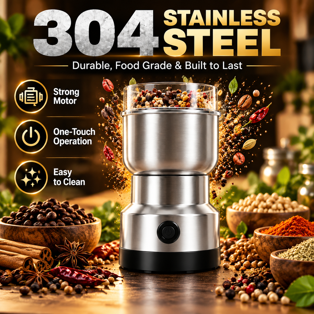 🏠Home Find | Electric Grain & Spice Grinder with Stainless Steel Chamber