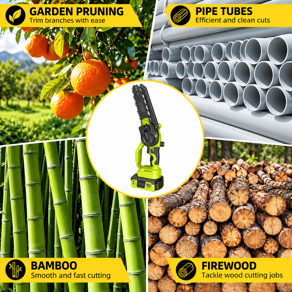 🌳Garden Find | 2-in-1 Cordless Pole Saw & 8" Mini Chainsaw with 2 Batteries
