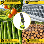 🌳Garden Find | 2-in-1 Cordless Pole Saw & 8" Mini Chainsaw with 2 Batteries